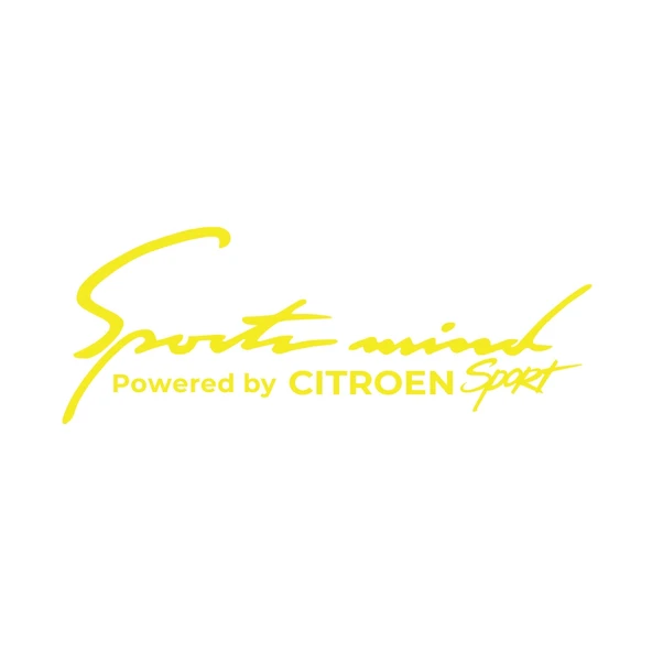 Sports Mind CITROEN Sports Sticker 17x17 Cm Sarı ürün görseli 1