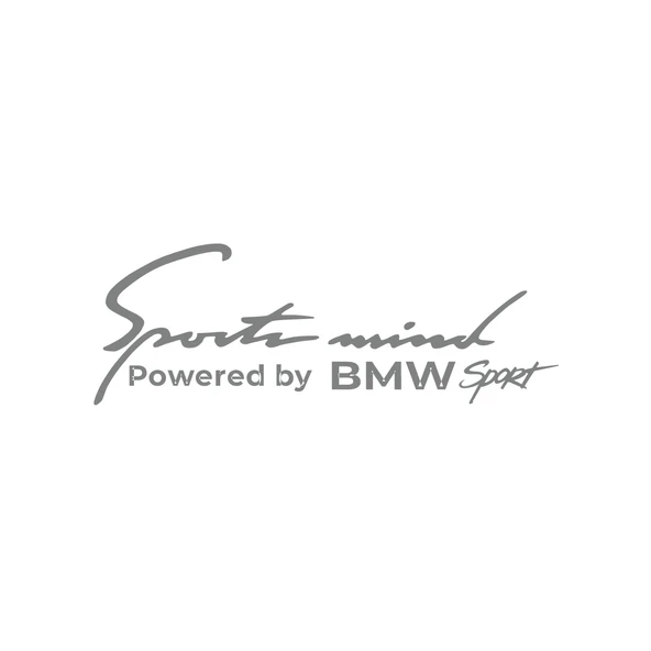 Sports Mind BMW Sports Sticker 17x17 Cm Gri ürün görseli 1