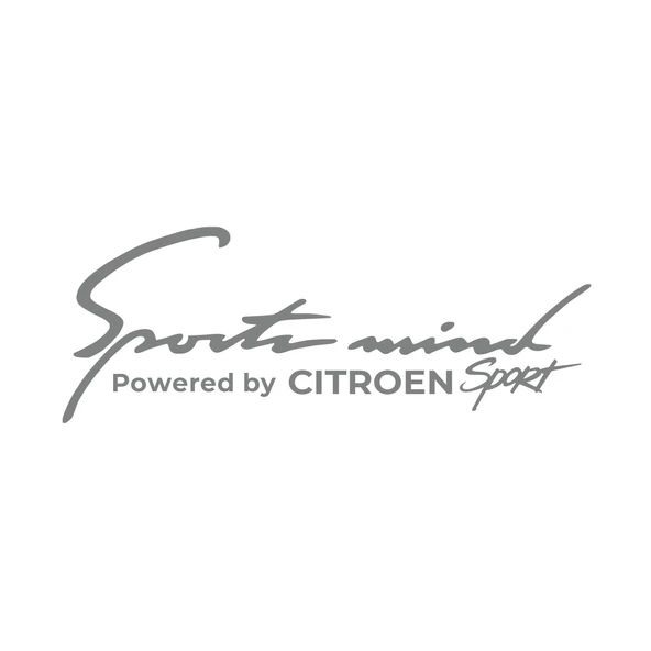 Sports Mind CITROEN Sports Sticker 17x17 Cm Gri ürün görseli 1