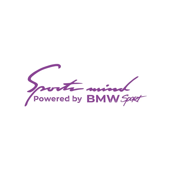 Sports Mind BMW Sports Sticker 17x17 Cm Mor ürün görseli 1