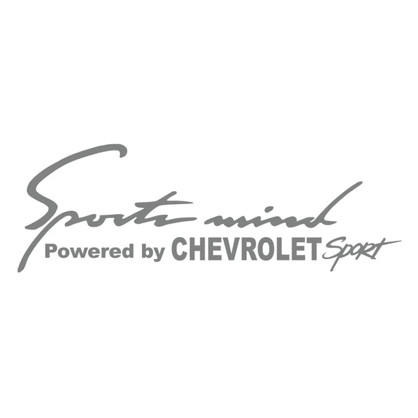 Sports Mind CHEVROLET Sports Sticker 17x17 Cm Gri ürün görseli 1