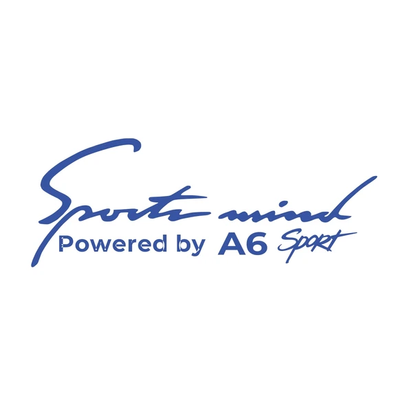 Sports Mind Audi A6 Sports Sticker 17x17 Cm Mavi ürün görseli 1