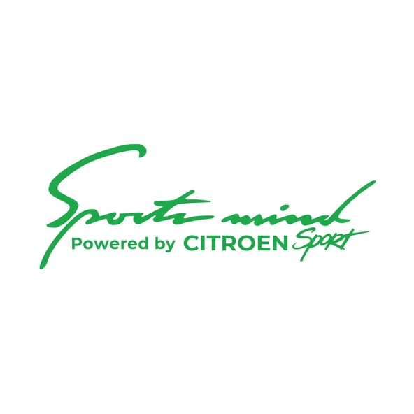 Sports Mind CITROEN Sports Sticker 17x17 Cm Yeşil ürün görseli 1