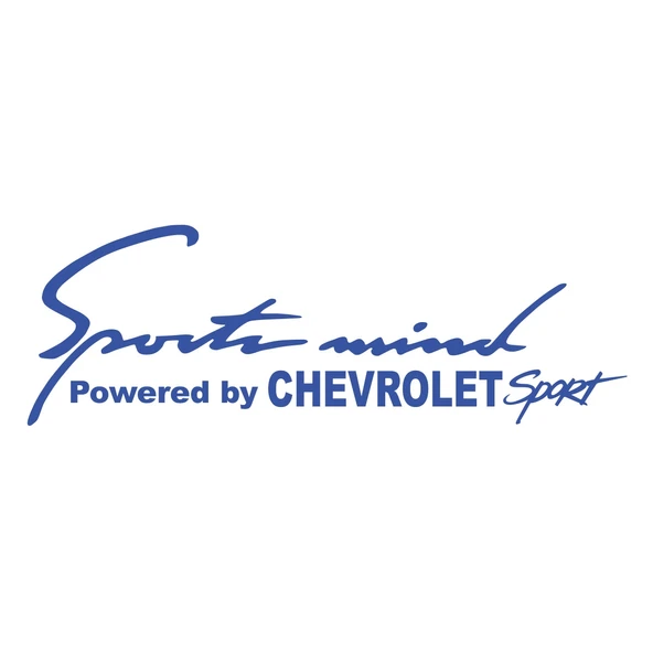 Sports Mind CHEVROLET Sports Sticker 17x17 Cm Mavi ürün görseli 1