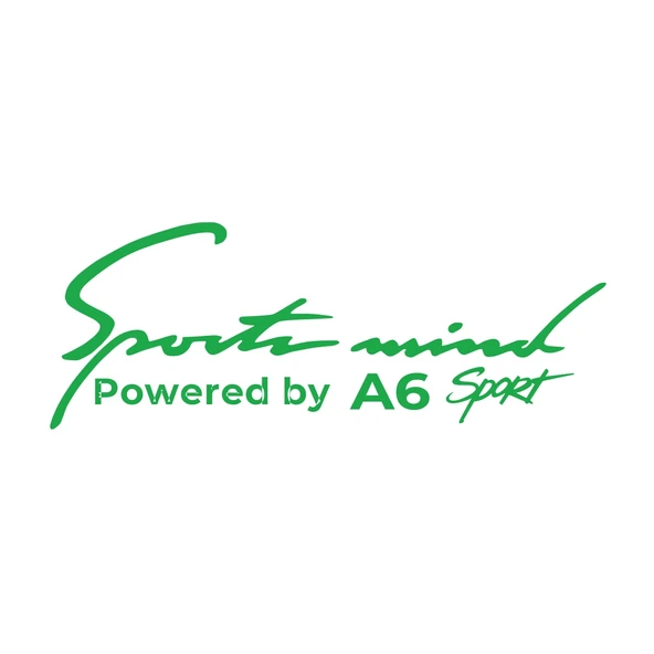 Sports Mind Audi A6 Sports Sticker 17x17 Cm Yeşil ürün görseli 1