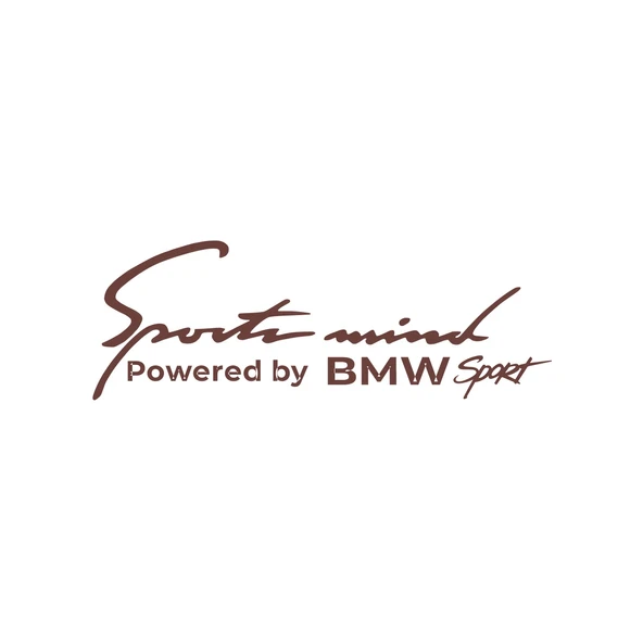 Sports Mind BMW Sports Sticker 17x17 Cm Kahverengi ürün görseli 1