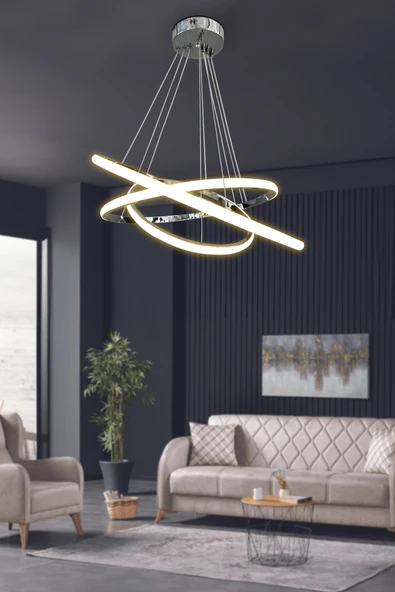 3'lü Çember Led Avize - Resim 6