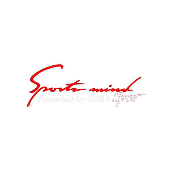 Sports Mind CHEVROLET AVEO Sports Sticker 17x17 Cm Kırmızı ürün görseli 1
