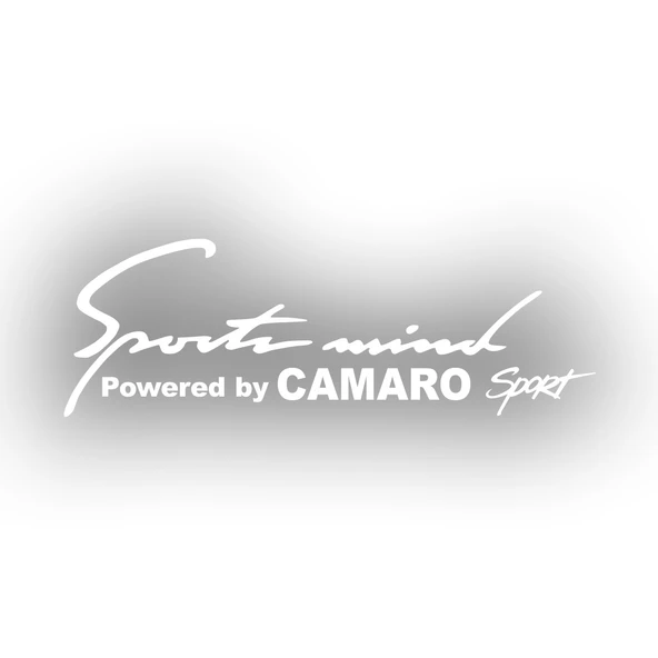 Sports Mind CHEVROLET CAMARO Sports Sticker 17x17 Cm Beyaz ürün görseli 1