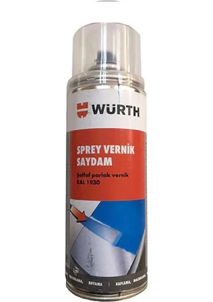 Würth Sprey Vernik Saydam 400 ml | Hızlı Kuruyan, Üstün Dayanıklı Saydam Vernik ürün görseli 1