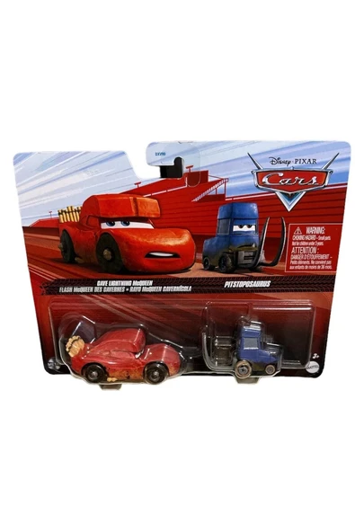 Disney Pixar Cars 2'li Cave Lıghtnıng McQueen&Pıtstoposaurus Dxv99 Hlh63 ürün görseli 1