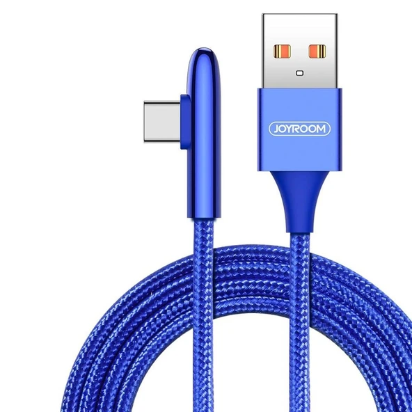 Joyroom S-M98K 1.2M 3A Type-C Şarj ve Data USB Kablosu Mavi ürün görseli 1