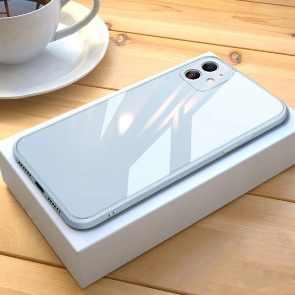 iPhone 13 Mini Parlak Cam Kamera Korumalı Telefon Kılıfı ürün görseli 1