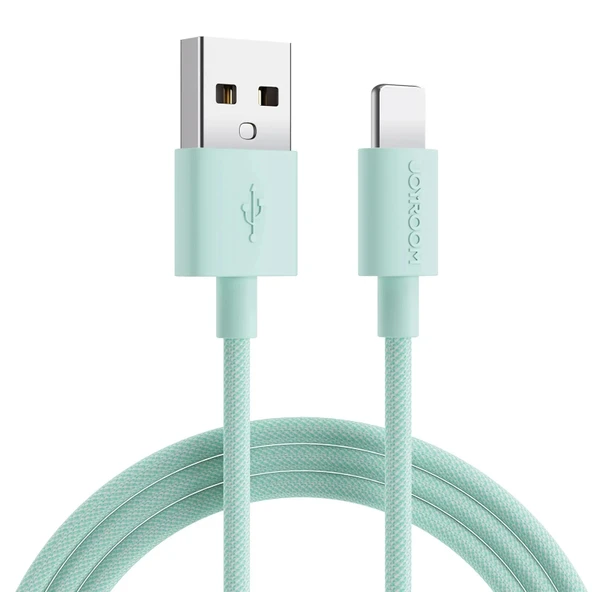Joyroom İphone USB Renkli Yanmaz Silikon Data Şarj Kablosu - Resim 2
