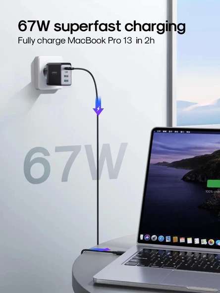 Joyroom 67 W Pd Usb Çoklu Şarj Kablosu - Resim 5