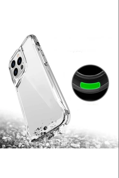 İphone 14 Pro Max T-Max Şeffaf Silikon Telefon Kılıfı - Resim 3