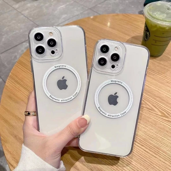 İphone 11 Magsafe Uyumlu Şeffaf Telefon Kılıfı ürün görseli 1