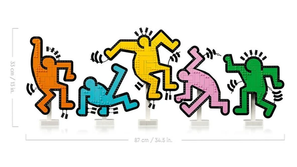 LEGO Art 31216 Keith Haring - Dancing Figures - Resim 4