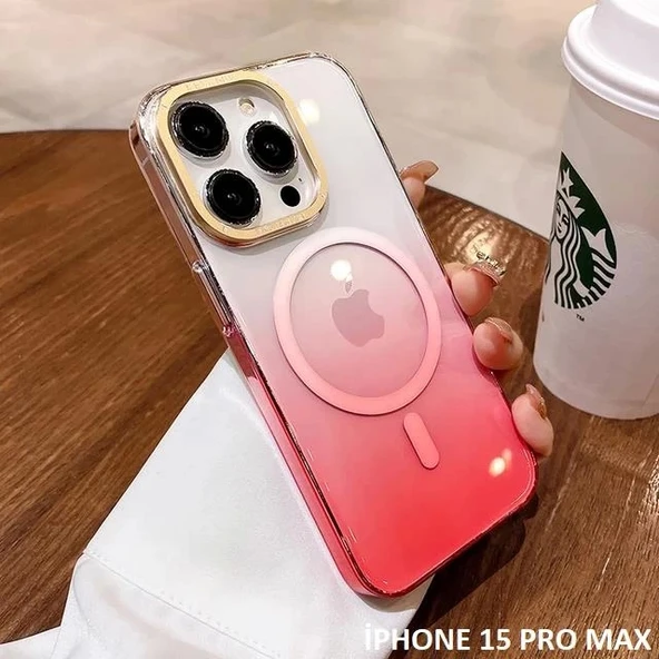 İphone 15 Pro Max Pixel Sert Magsafe Uyumlu Telefon Kılıfı ürün görseli 1