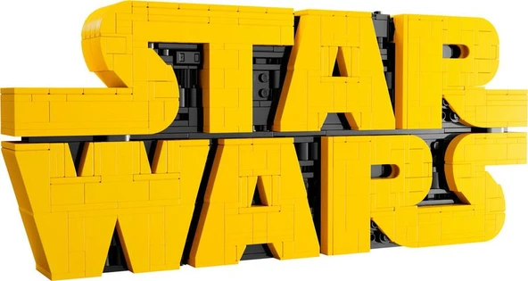 LEGO Star Wars 75407 Brick-Built Star Wars Logo - Resim 3
