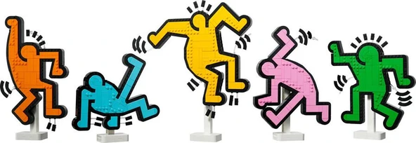 LEGO Art 31216 Keith Haring - Dancing Figures - Resim 3