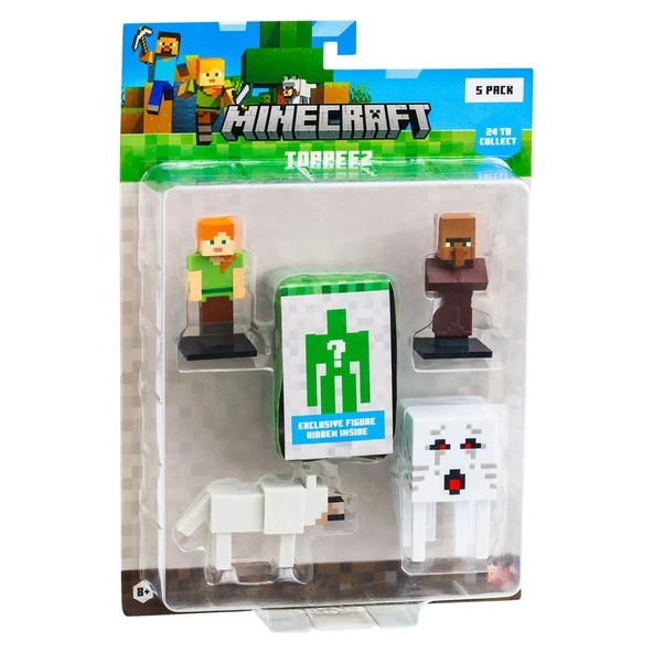 Minecraft 3D Figür Toppeez 5'li Set MC2040 Model 3 ürün görseli 1