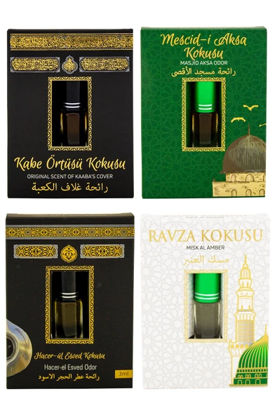 Kabe Örtüsü Kokusu Mescidi Aksa kokusu Hacerül Esved Kokusu ve Medine Ravza Kokusu kokusu Alkolsüz Esans 3ml ürün görseli 1
