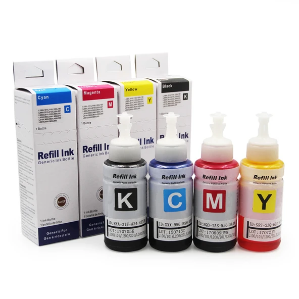 EPSON Uyumlu 4 RENK TAKIM (4x70 ml) T664 MÜREKKEP - L382 - L3060 - L385 Starprint ürün görseli 1
