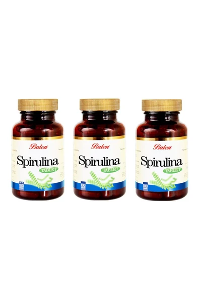 Balen Spirulina Yosun Hapı 740 mg 100 Tablet 3 Adet ürün görseli 1