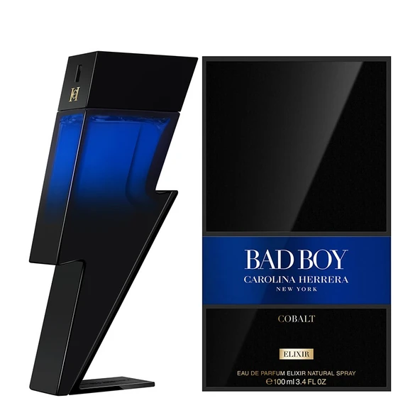 Carolina Herrera Bad Boy Cobalt Elixir EDP 100ML Erkek Parfüm - Resim 2
