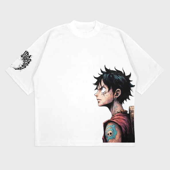 Oversize 'Anime Galashop' Baskılı Bisiklet Yaka T-Shırt ürün görseli 1