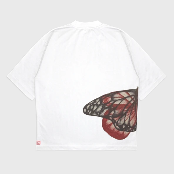 'Butterfly' UNİSEX T-SHIRT - Resim 2
