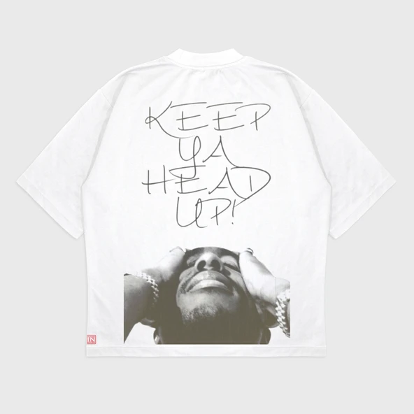 'KEEP YA HEAD UP' UNİSEX T-SHIRT ürün görseli 1