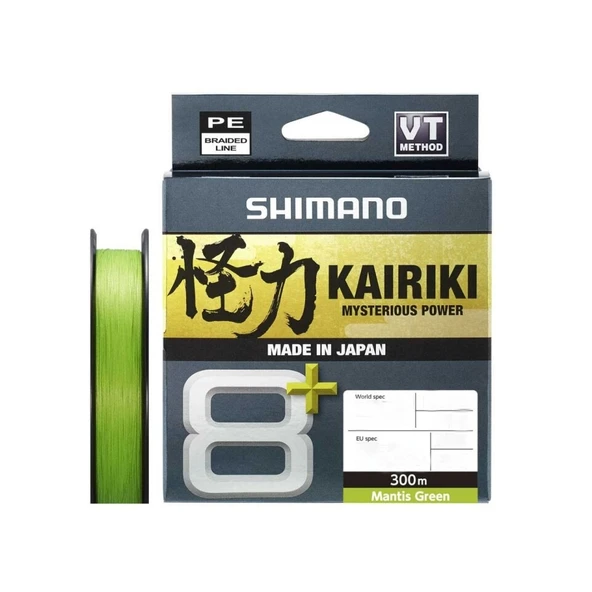 Shimano 24 Kairiki 8+ Plus 300m Mantis Green Örgü Misina  0,13 mm - 8,3 kg ürün görseli 1