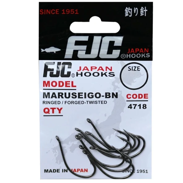 FJC FJC4718 Maruseigo Ringed Black Nickel Olta İğnesi  3 No - 10 Adet ürün görseli 1