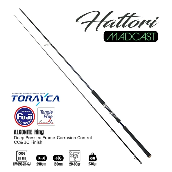 Fujin Hattori Madcast 290cm 20-80gr Shore Jig Olta Kamışı ürün görseli 1