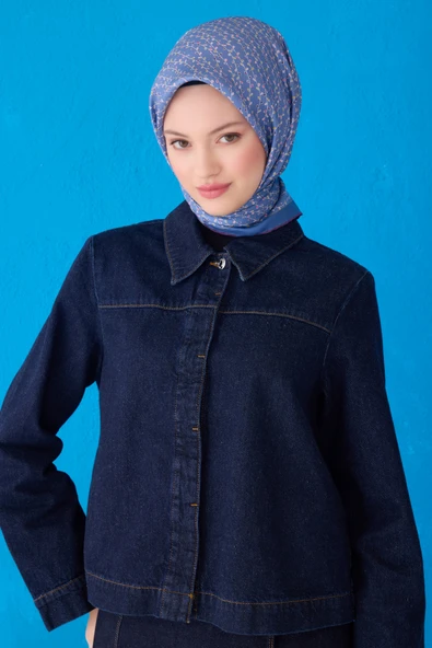 Saf İpek Eşarp 4128D (Twill İpek) - Resim 6