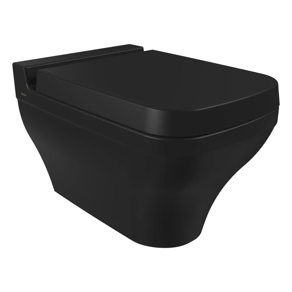 Bocchi  Scala Asma Klozet, Yavaş Kapanan Kapak 1080-004-0128 Mat Siyah ürün görseli 1