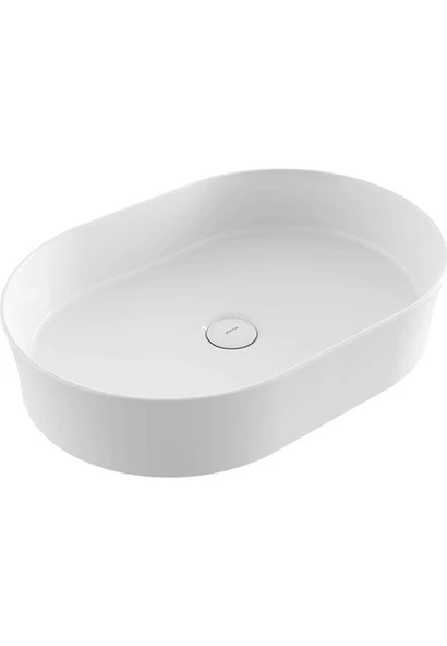 Sottile Slimline Oval Lavabo 55 x 38 cm Parlak Beyaz 1521-001-0125 ürün görseli 1