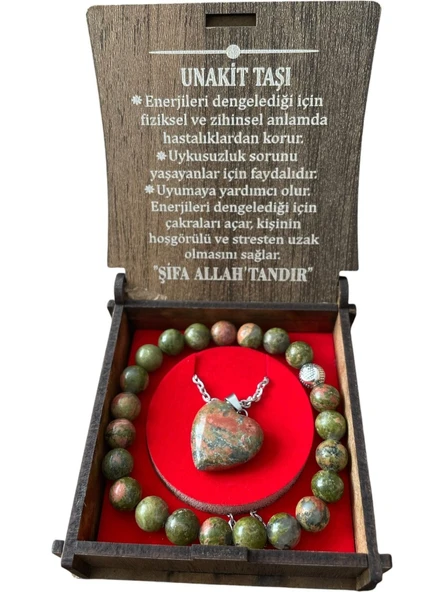 KUTULU KOLYE BİLEKLİK SETİ UNAKİT ürün görseli 1