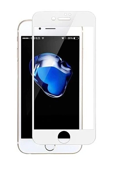 Joyroom JM225 İphone SE Tam Kaplayan Temperli Erkan Koruyucu Beyaz ürün görseli 1