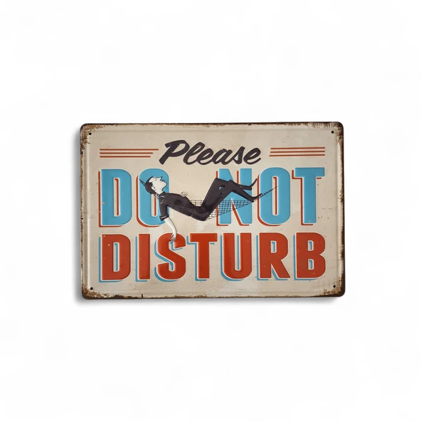 Metal Dekor Levha Do Not Disturb ürün görseli 1
