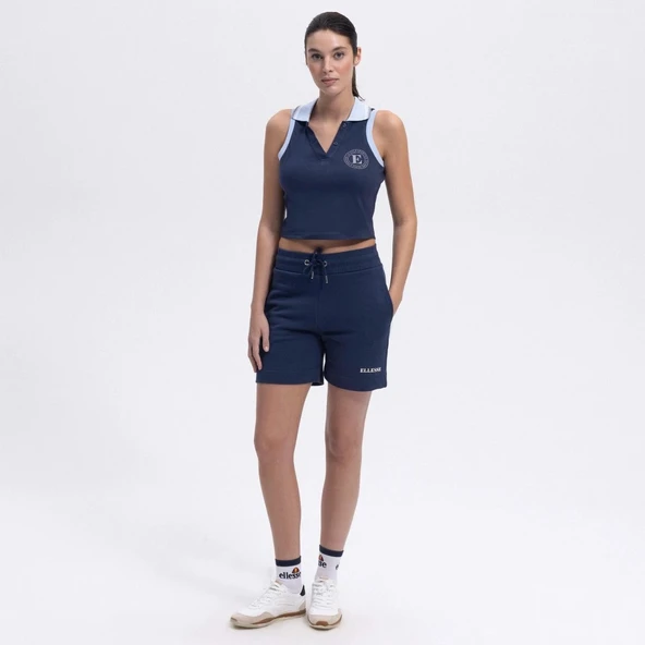 Ellesse Kadın Lacivert Pamuklu Şort – EF406-NV - Resim 3