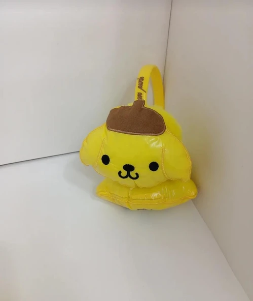 ÇOCUK PELUŞ KULAKLIK PONPON PURİN ürün görseli 1