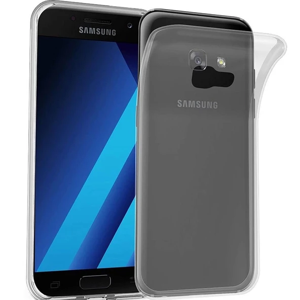 Samsung Galaxy A3 2017 Esnek Şeffaf Silikon Cep Telefonu Kılıfı ürün görseli 1