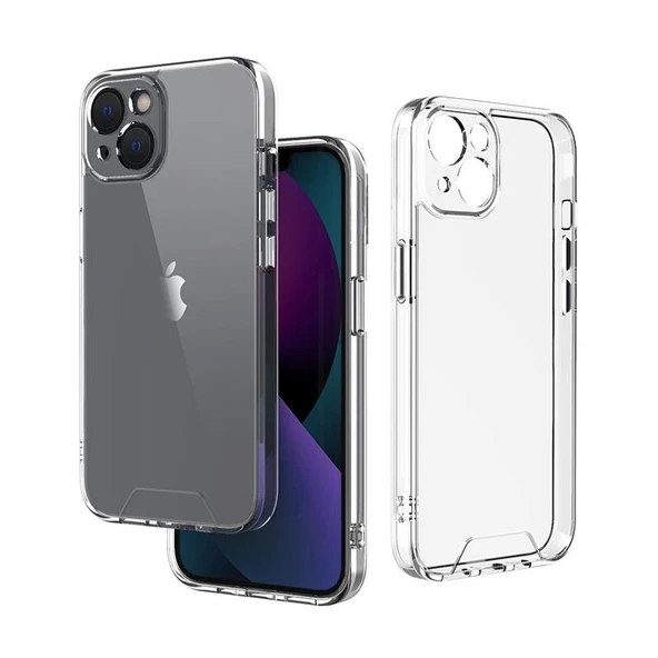 İphone 13 Space 2 Şeffaf Kamera Korumalı Cep Telefonu Kılıfı ürün görseli 1