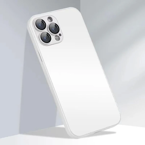 İphone 14 Mat Elektro Cam Telefon Kılıfı ürün görseli 1