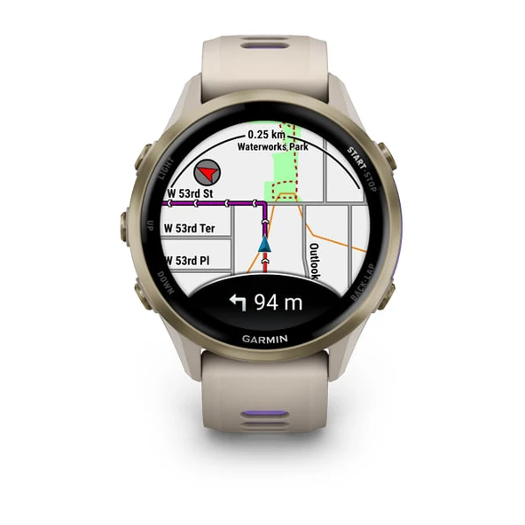 Garmin Forerunner 970 Soft Gold Titanyum | Gri - Resim 2