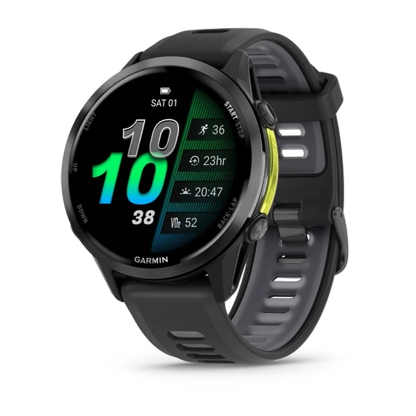 Garmin Forerunner 970 Karbon Gri DLC Titanyum Siyah | Gri ürün görseli 1