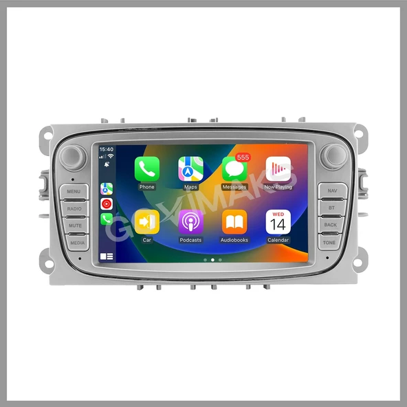 FORD CONNECT-MONDEO-FOCUS UYUMLU OVAL GRİ 4 GB RAM 64 GB HAFIZA ANDROID MULTIMEDIA TEYP ürün görseli 1